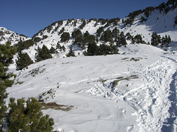 Vue vers le col de l'Infernet