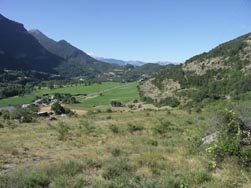 Départ de la balade, à Saint-Clément sur Durance