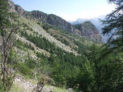 Vue vers les crêtes de Bouchet