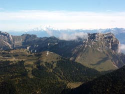 Le Mont Blanc, la dent de Crolles