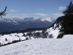 Vue vers le plateau de la Molière