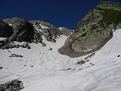 Montée vers le lac de la Croix