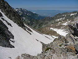 Flanc Ouest du col de la Vache