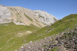 Montée vers la Croix du Bonhomme ; le col du Bonhomme