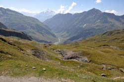 Refuge de la Croix du Bonhomme, descente vers les Chapieux, Grande Sassière, Mont Pourri