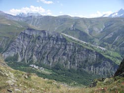 Aiguilles d'Arves ; au premier plan, Clavans le Haut
