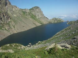 Le lac de Crozet, depuis la montée vers le col de la Pra