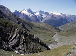 Vallée du Maurian ; glacier de la Meije