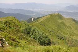Crêtes de Perrière ; vue vers la cabane