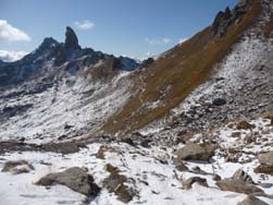 Vue vers le col du Bresson et la Pierra Menta