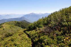 Le Mont-Blanc et le Grand-Arc ; le col du Champet