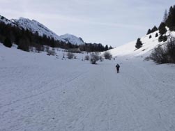 Montée vers le gîte des Allières