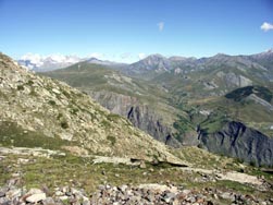 Vue vers le plateau d'Emparis et les Grandes Rousses
