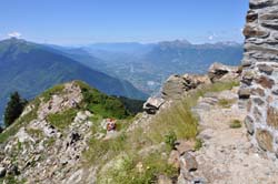 La Roche Pourrie ; vue Ouest (Grand Arc, Albertville, Chartreuse, Bauges - Armenaz, Pecloz)
