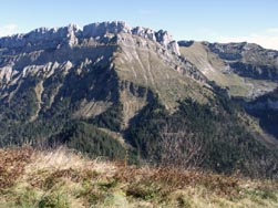 Lance de Malissard Sud, depuis le bec de la Scia
