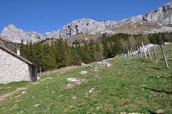 Chalet de Roybon ; vue vers le col Vert