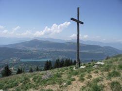 Les lacs de Laffrey depuis la croix de Gouret